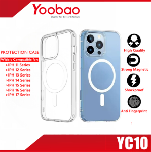 YOOBAO YC10 Premium Magsafe Protection Strong Magnetic Clear Phone Case For iPh 11/ 12/ 13/ 14/ 15/ 16/ 17