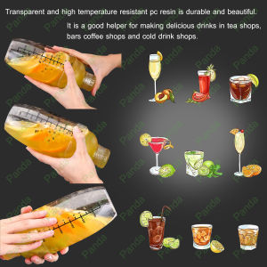 PANDA [Pengiriman Cepat] Mengentalkan cocktail pengocok minuman GRATIS Gelas ukur kecil 20ml/40ml Skala ganda Cocktail Shaker Cocktail Mixer For cocktails smoothie milk tea FREE Jigger