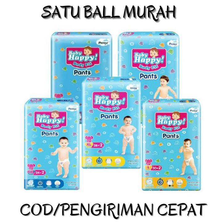 POPOK BAYI MURAH BABY HAPPY PANTS 1 BALL | Lazada Indonesia