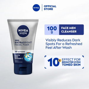 NIVEA Men Extra Bright Foam 100g (Pencuci Muka)
