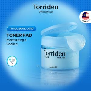 【Top Selling】Torriden DIVE IN Low Molecular Hyaluronic Acid Multi Pad 80ea 5D Hyaluronic Acid Pore Minimizing Redness Relief Gentle Exfoliation Ship Dari Malaysia
