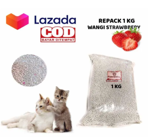 1 KG PASIR KUCING-BENTONITE-GUMPAL WANGI