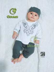 Bisa COD Baju Koko Bayi Laki-Laki Muslim Jumper kdm-09 Lengan Panjang Ozuka/Baju koko bayi/Baju koko New