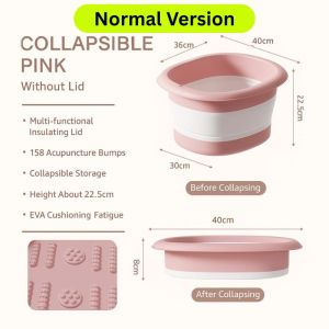 IFASHION 2464 Foldable Foot Massage Bucket Detox Bath SPA Basin Tungku Rendam Kaki Urut Baldi