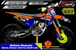 Striping Stiker Mini trail Husqvarna 50cc / 65cc Full Body Free custom