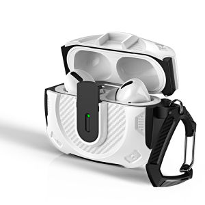 Sanptoch Compatible with AirPods 4th / Pro2 / 3rd Generation Armor Case For Automatic Lock with Cleaning Kit For Airpods Pro / 2 / 1 Military Shockproof Full Cover with Lanyard