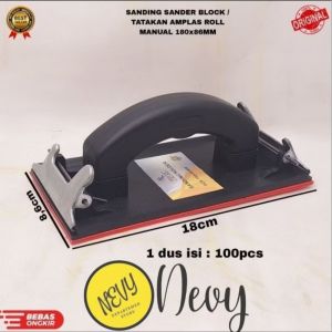 SANDING SANDER BLOCK / TATAKAN AMPLAS ROLL MANUAL 180×86MM / TATAKAN AMPLAS PERSEGI