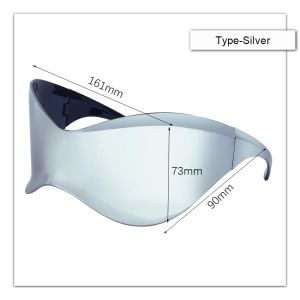 Y2k Sunglasses Men Vintage Luxury Brand One Piece Special-Shaped Arc Punk Sun Glasses Women Hip Hop Shades Fashion Sport Mirror