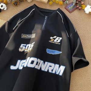 Korean fashion oversized T-shirt for men cotton aesthetic tshirts casual summer original loose shirt