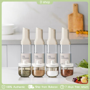 500ML Glass Gravity Bottle Oil Pot Oil Dispenser Condiment Container Spice Jar