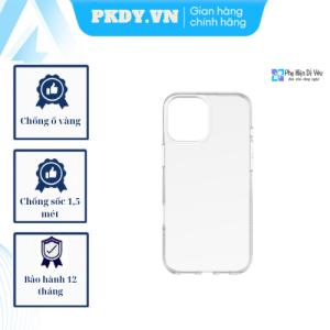 Ốp ZAGG essentials Clear cho lP 16 Pro Max/ 16 Pro/ 16 Plus/ 16 [Nhập khẩu & Phân phối chính hãng bảo hành 1 năm]
