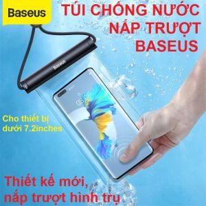 Túi chống nước cho điện thoại - Baseus Cover Waterproof Bag (thích hợp cho máy điện thoại có màn hình 7.2 inch trở xuống)