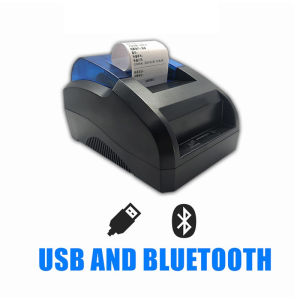 เครื่องพิมพ์ใบเสร็จ เครื่องพิมพ์ใบเสร็จ Bluetooth เครื่องปริ้น ไม่ต้องใช้หมึก ใช้งานง่าย Thermal Slip Printer รับประกัน