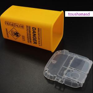 toushanasd 1L พลาสติก SHARP ภาชนะเสียกล่อง Biohazard TATTOO อุปกรณ์เข็ม