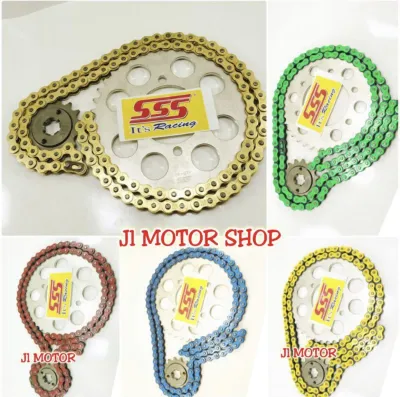 Gear Set Gir Set Sss 415 Tipis Satria Fu 150 428 Tebal - Satria Fu150 Rantai Gold Dan Warna