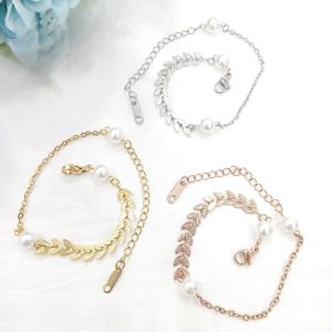 GELANG RANTAI TITANIUM WANITA TERBARU MODEL BUNGA PADI