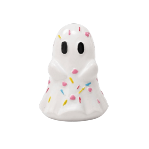 OEUVR Funny Ghost Figurine Cute Spooky Gifts Halloween Ornaments Home Decor Pumpkin Witch Hat Bow Tabletop Decoration Halloween
