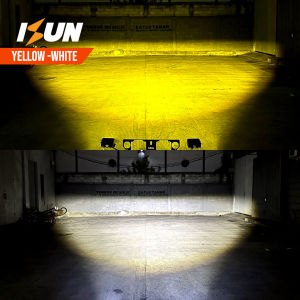 ISUN LED BAR MPU 2 dengan HD-Blue Lens dan Kipas Pendingin DC 9-80V/90W