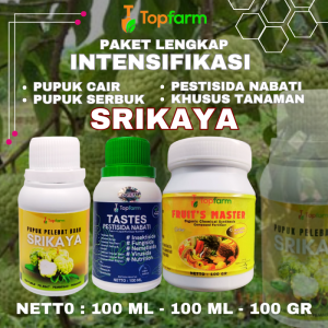 Pupuk Topfarm / Pupuk Paket Lengkap Buah Srikaya / Pupuk Khusus Buah Srikaya / Pupuk Booster Buah Srikaya / Pupuk Buah Srikaya Terbaik / Pupuk Pembesar dan Pelebat Buah Srikaya