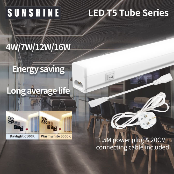 SUNSHINE LED T5 Tube LED Batten T5 Bracket Full Set of Integrated ...