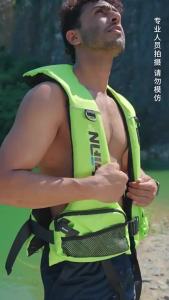 Portable Multi Pockets Fishing Life Jacket Large Buoyancy Boat Rock Fishing Vest Professional Sea Lure Float Suit