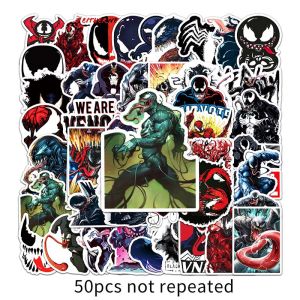 50PCS American Movie Marvel DC Series Venom Sticker hiasan Laptop Skateboard bagasi kereta Helmet Sticker