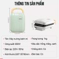 Máy Nướng Bánh Mì - Máy Kẹp Bánh Mì Mini Ép Sandwich, Rán Trứng, Làm Đồ Ăn Sáng, Nướng Thịt 2 Mặt Đa Năng Chống Dính Tốt. 