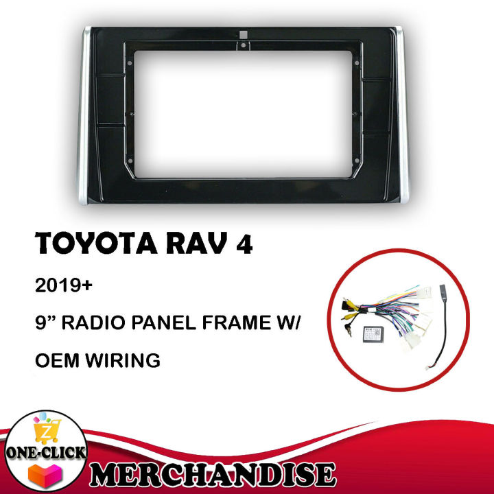 2Din 9 Inch Car Control Radio Stereo Panel Dash Frame for TOYOTA RAV4 ...