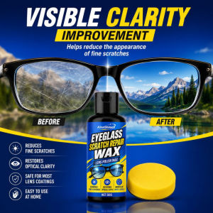 【Erases Scratches Fast】JMY Glasses Scratch Repair Paste / Eyeglass Lens Polish / Plastic Lens Scratch Remover / Spectacle Lens Repair Cream / Glasses Lens Restorer