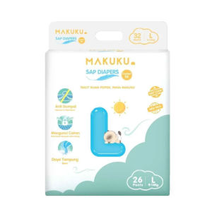 [PROMO 2 BALL ] MAKUKU SAP DIAPERS COMFORT FIT L26