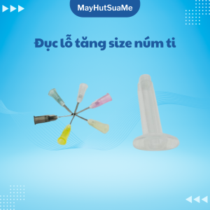 Set bộ dụng cụ đục lỗ núm ti với 6 kích thước dập lỗ núm ty - Giúp tăng size núm ti
