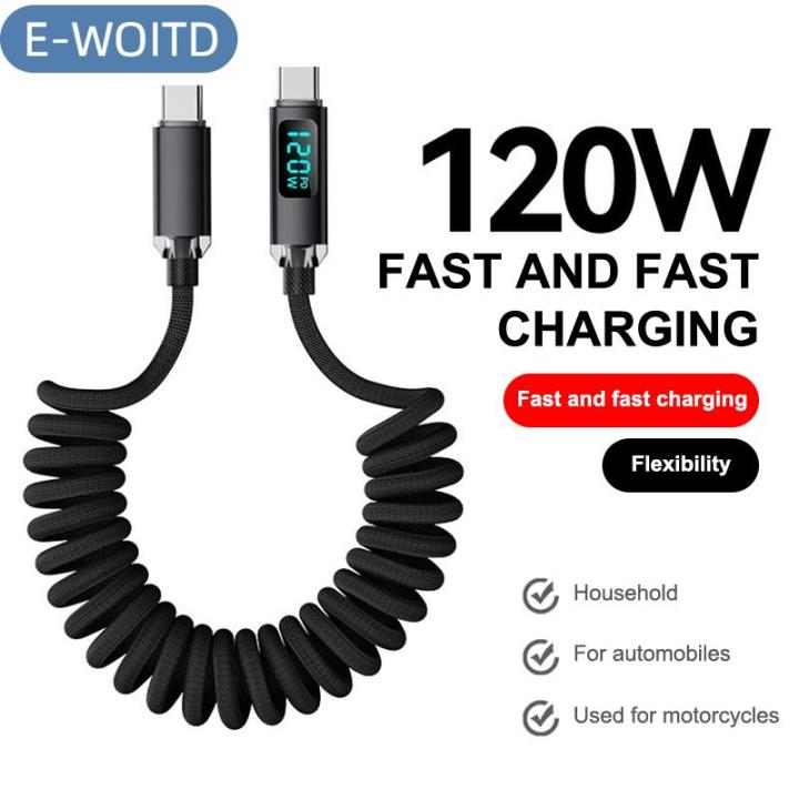 【E-WOITD】 120W Loại C Để Loại C Cáp Dữ Liệu Hiển Thị Nhanh Chóng Sạc ...