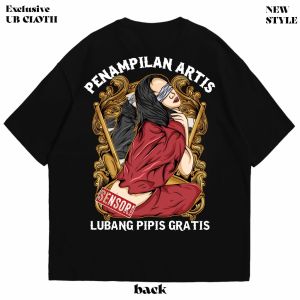 Kaos Penampilan Artis Lubang Pipis Gratis T-shirt Pria Tebal Cotton Combed 30s Distro