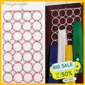 Mắc áo B37 -giá treo 28 ô tròn - tiện lợi cà vạt khăn  chắc chắn TTNTB37