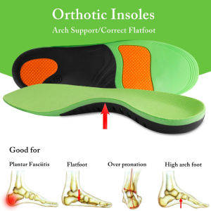 Orthotic Foot Insoles Arch Support Cushion Sports Pain Relief Plantar Fasciitis Flat Feet Men Women Insole