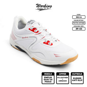 Sepatu Olahraga Sport Badminton Bulutangkis Pria Wanita SM 4 Sneakers Volly Tennis Running Anti Slip