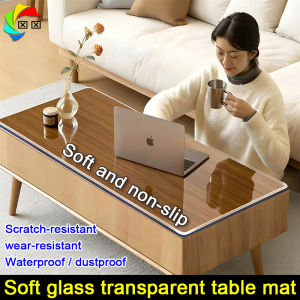 Transparent Table Mat Scratch-resistant wear-resistant Waterproof / dustproof PVC Soft Crystal Glass Waterproof Cover
