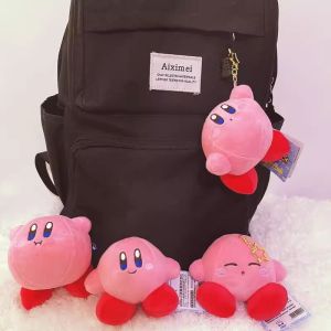 Kirby Keychain 10cm Kawaii Anime Plush Toys Birthday Gift Bag Pendant Accessories Children Plushie