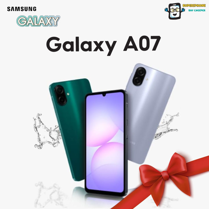 Samsung Galaxy A07 (4/64GB)หน้าจอ 90Hz กันน้ำ IP54 | Lazada.co.th