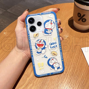 Phone case for OPPO Reno15 F 5G Reno15promax Cute cartoon Doraemon Pattern Transparent Soft Silicone casing for OPPO Reno15F Phone cover
