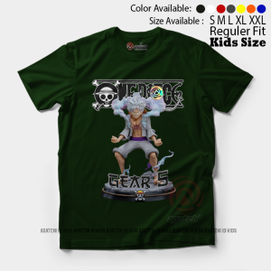Baju Kaos Atasan Anak Laki - Laki Agatchi Motif One Piece Gear 5 - V1