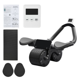 ออกกำลังกายล้อ ลูกกลิ้งหน้าท้อง เครื่องบริหารกล้ามหน้าท้องอุปกรณ์ฟิตเนส ลูกกลิ้งบริหารหน้าท้อง ล้อกลิ้งฟิตเนส ล้อกลิ้งออกกำลังกาย