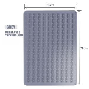 Extra Large Silicone Drainage Pad Silicone Dish Drying Pad Multifunctional Kitchen Sink Pad