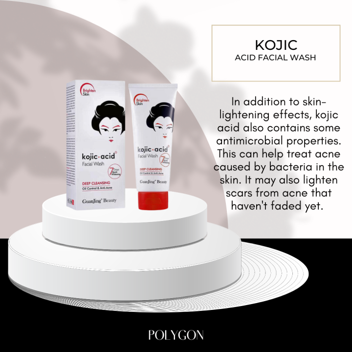 Kojic Acid Facial Wash Deeply Cleanse Pores Absorbs Grease Acne ...