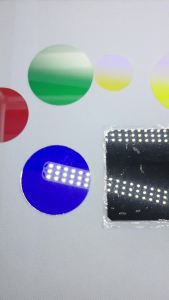 6pcs ! Gobo Projector Color Filter 37.5mm Glass Used for Stage Light Advertisement Lamp