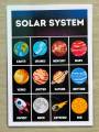 Learning materials for kids Laminated A4 Size Chart SOLAR SYSTEM PLANET (125MIC). 