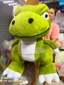 ตุ๊กตาก็องสีเขียวตัวใหม่ แร็พเตอร์ตัวใหญ่อ้วนนุ่มนิ่ม พร้อมส่ง ขนาด120เซนติเมตร 7สีพร้อมส่ง