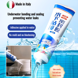 【No Cracking Even With A Knife】Underwater Sealant /Leak Repair And Waterproofing Transparent Adhesive/Quick Cure/Sealant Bawah Air
