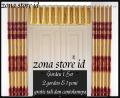 Gorden Jendela Pintu Minimalis Smokring Motif Batik Gorden Satu Set Poni A tas Pintu Minimalis. 
