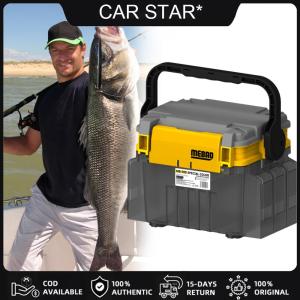 COD [จัดส่งฟรี] กล่องเกียร์ตกปลาสองชั้นแท่งตกปลาแบบพกพา